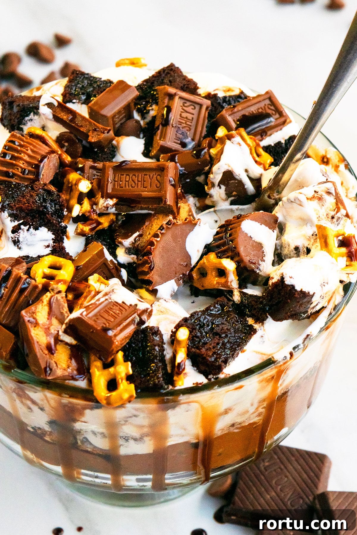 Closeup Shot of Toppings in Glass Bowl. 