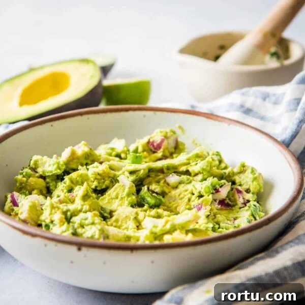 Spicy Jalapeño Corn Salad Bowl 13 Close up of a bowl of spicy guacamole
