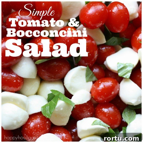 Tomato and Bocconcini Salad for Canada Day