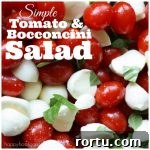 Tomato and Bocconcini Salad for Canada Day