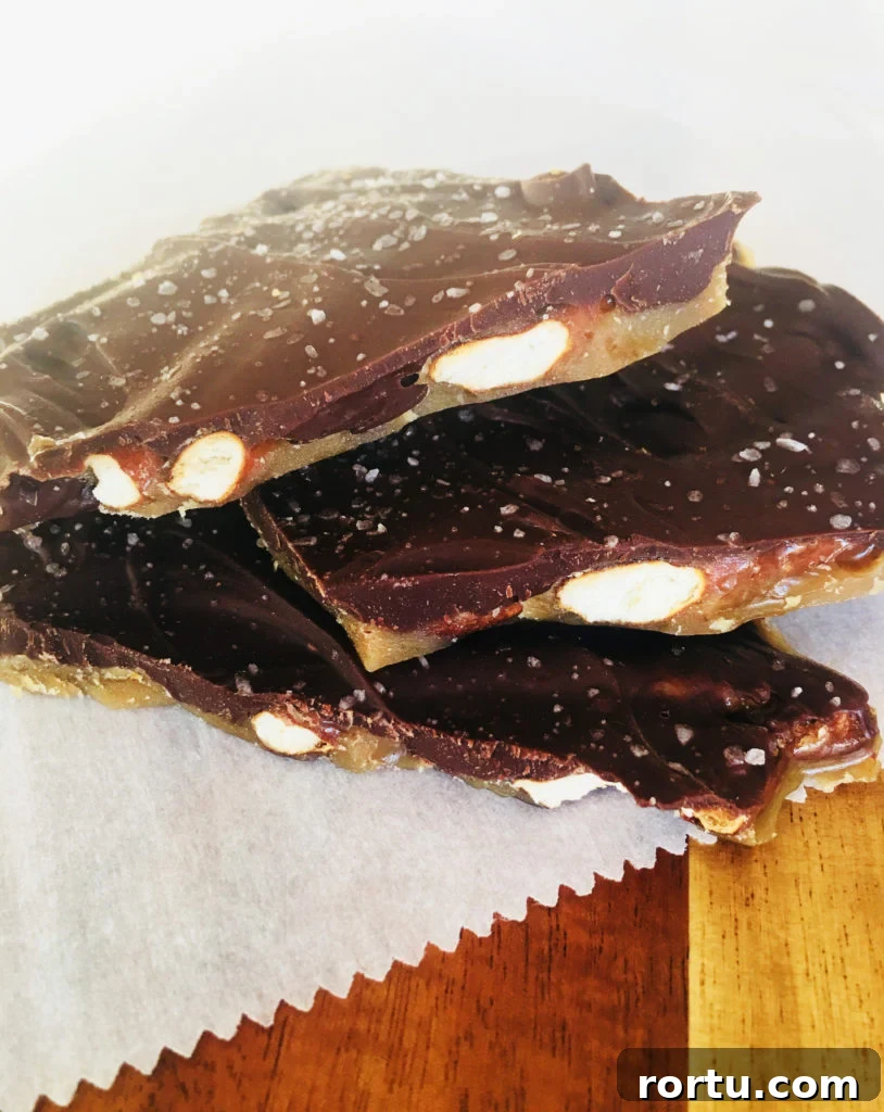 Salted Caramel Pretzel Bark