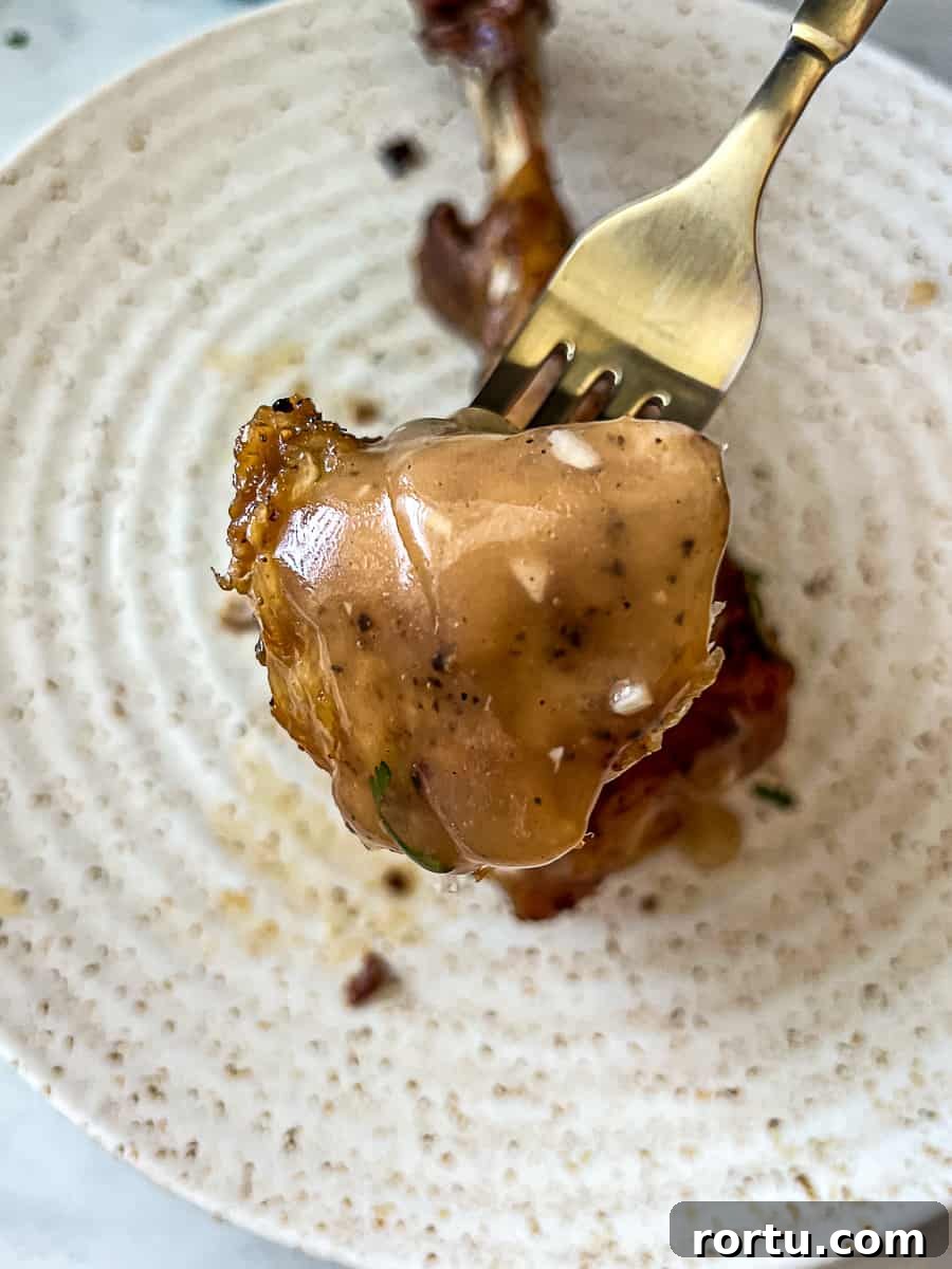 Thanksgiving dinner plate with Turkey Gravy on turkey