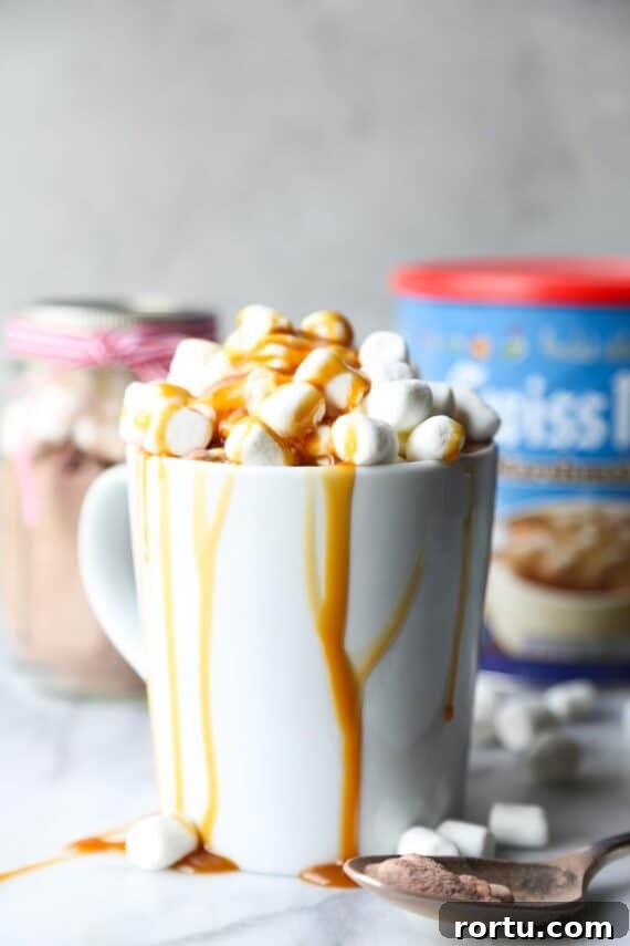 Last-Minute Gift Ideas That Impress Quickly 2 Dress up your hot chocolate with extra marshmallows, caramel sauce and flaked sea salt!