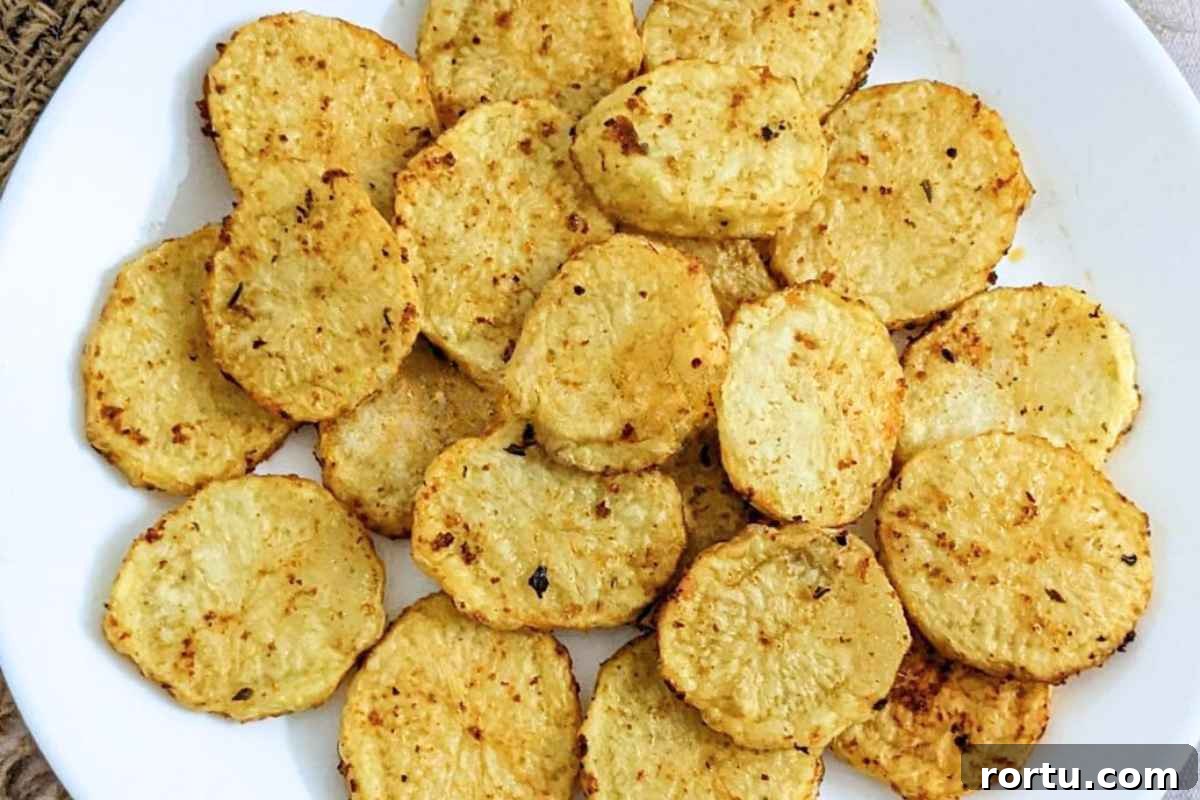 Baked potato slices