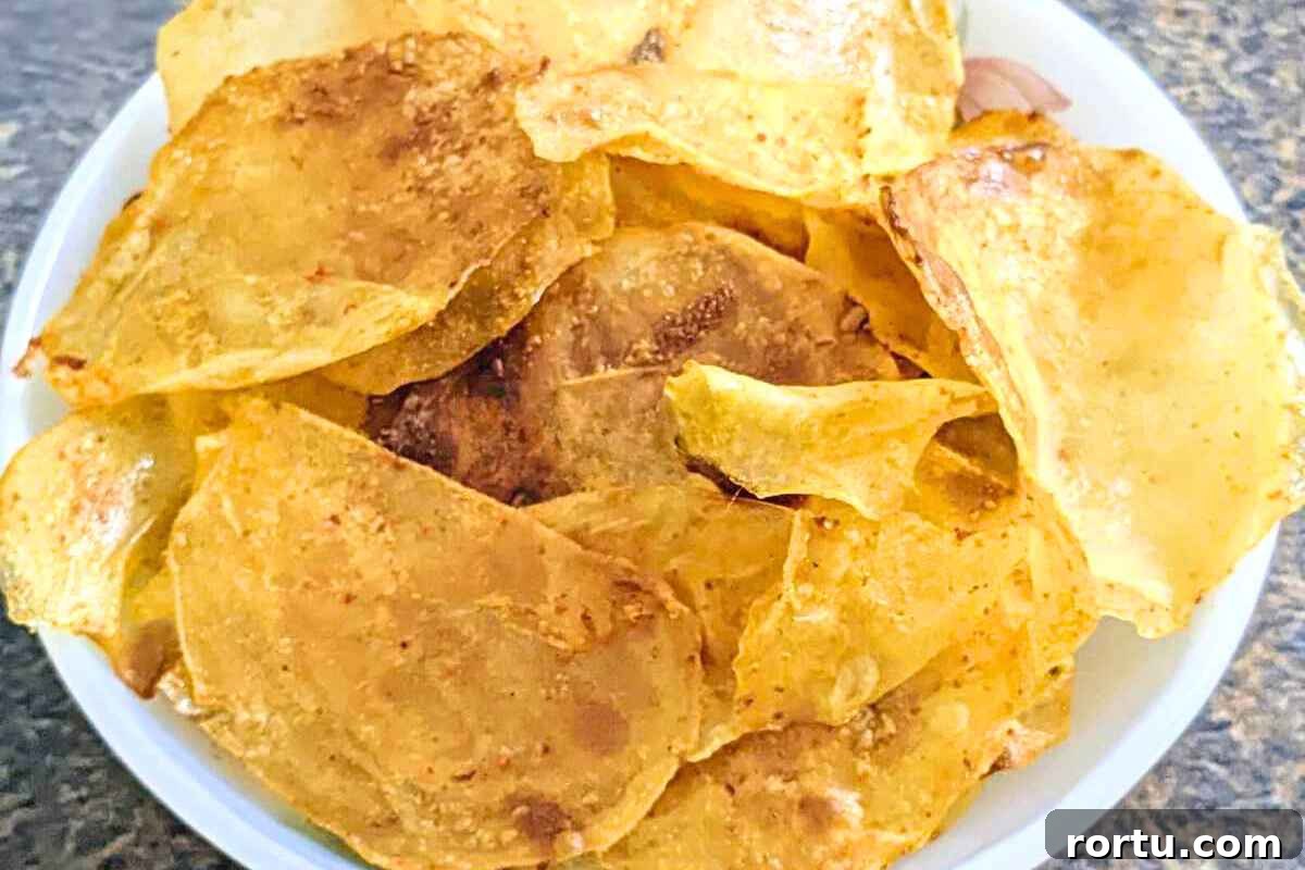 Homemade potato chips