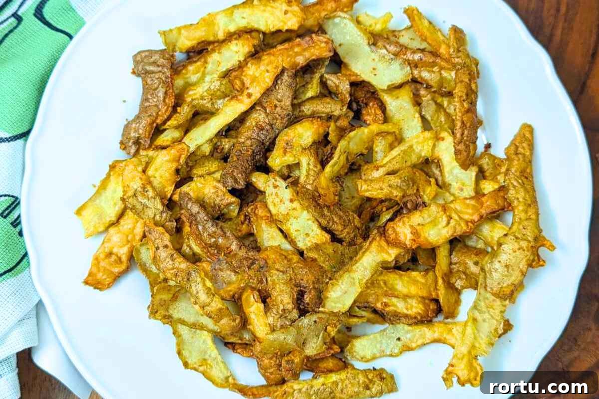 Crispy potato peels