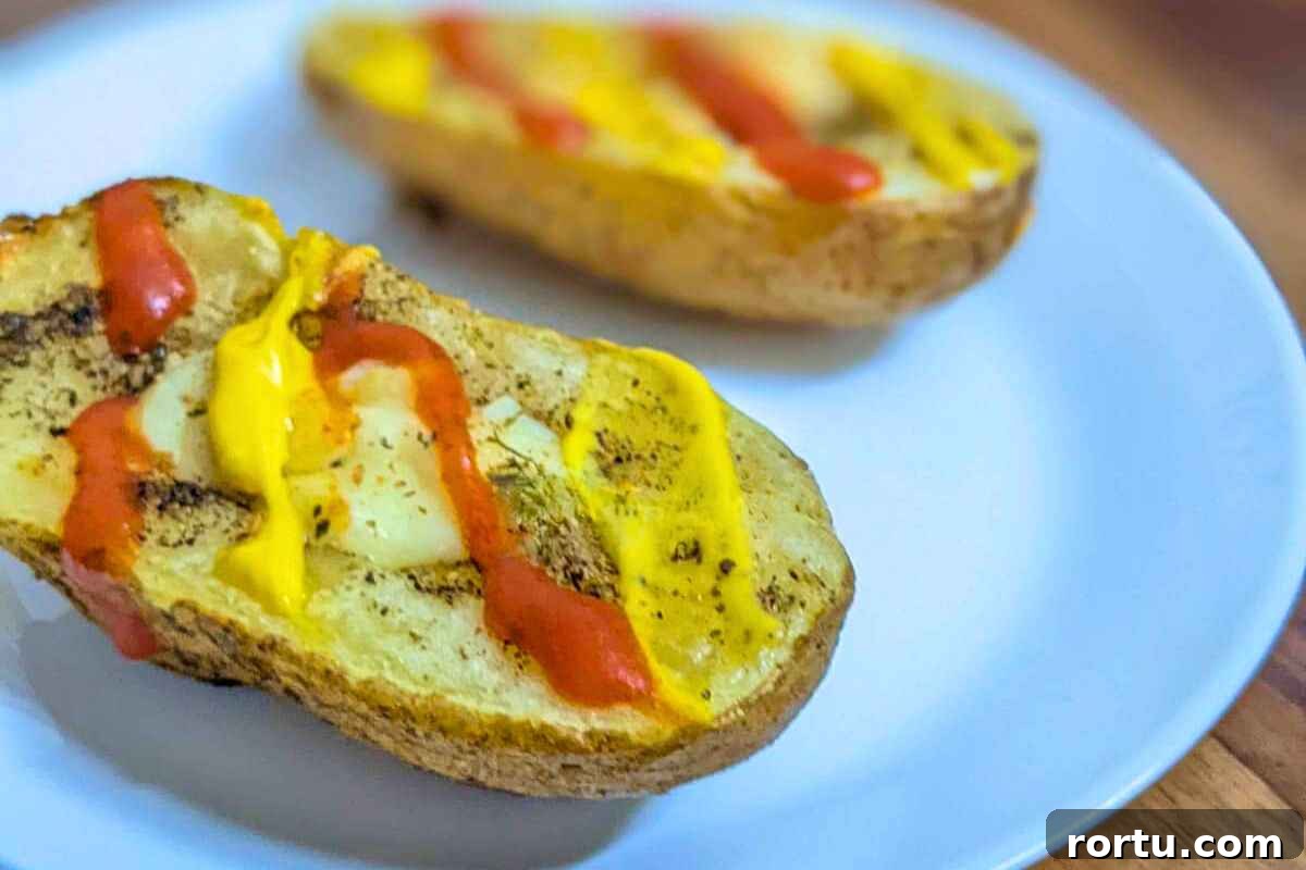 Cheesy potato skins