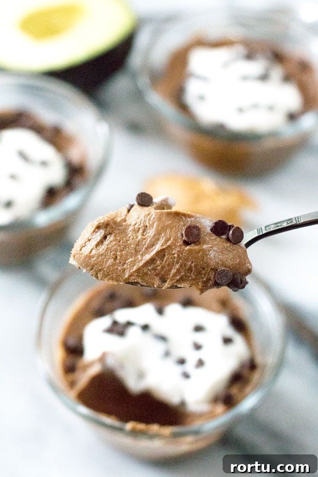 Chocolate Avocado Pudding with Coconut & Peanut Butter Dessert 5 Chocolate Avocado Pudding with Coconut and Peanut Butter