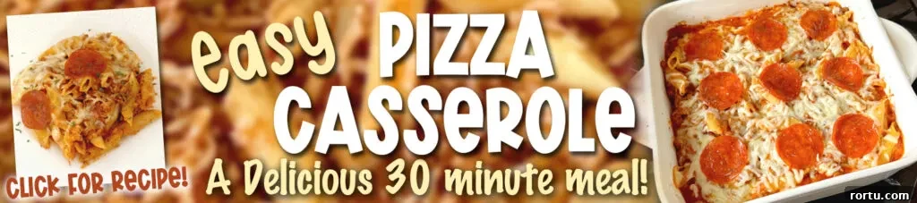 Grandma’s Classic Apple Crisp Recipe for Fall Desserts 6 pizza casserole banner ad