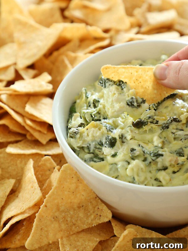 Easy Baked Feta Spinach and Artichoke Dip