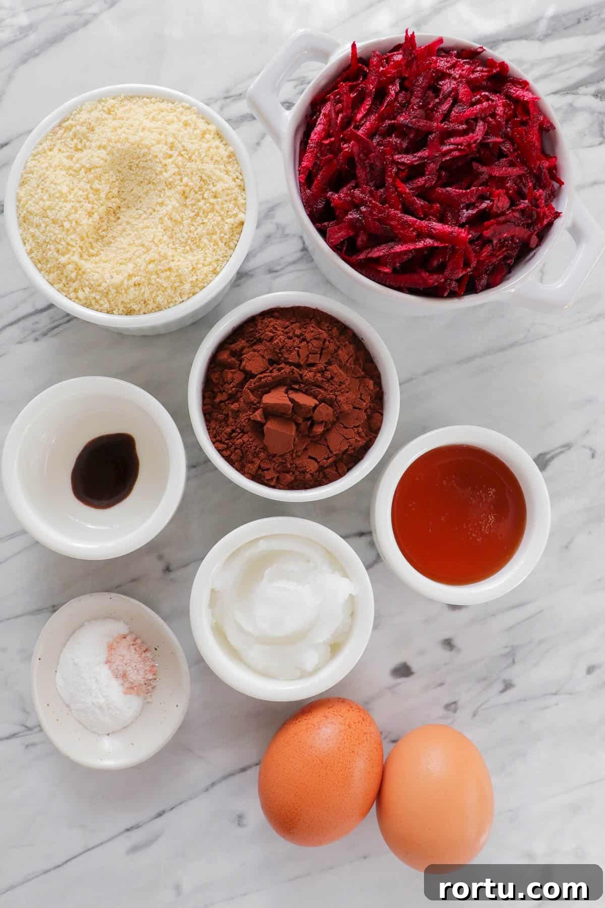 Ingredients for muffins.