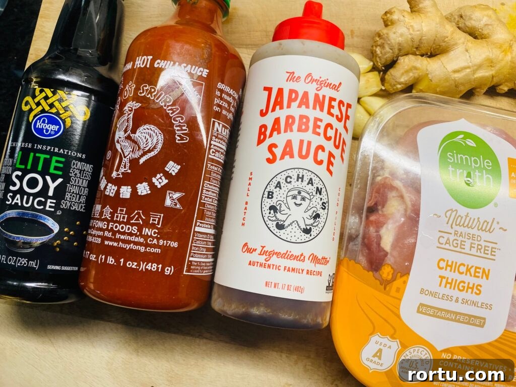 Japanese BBQ Chicken Recipe — Yakitori-Style Grilled Chicken 3 ingredients for the marinade for the chicken