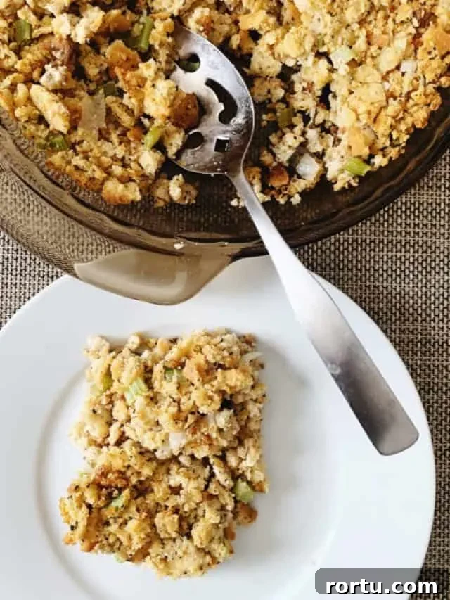 serving of keto carbquik stuffing