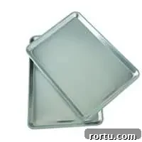 Nordicware Natural Aluminum Commercial Baker's Half Sheet (2 Pack), Silver
