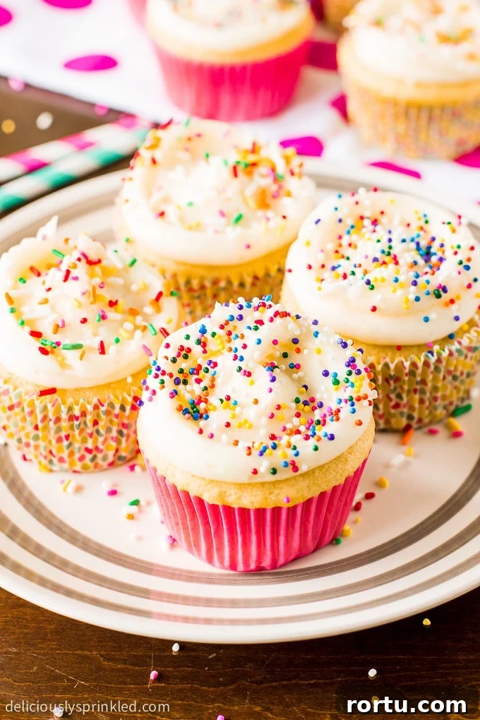 Classic Vanilla Cupcake Recipe with Perfect Buttercream Frosting 2 the best vanilla cupcakes recipe ever