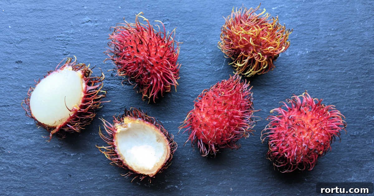Spooky Halloween Monster Snack Ideas for Party Guests 4 rambutan fruit