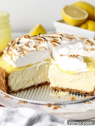Lemon meringue cheesecake