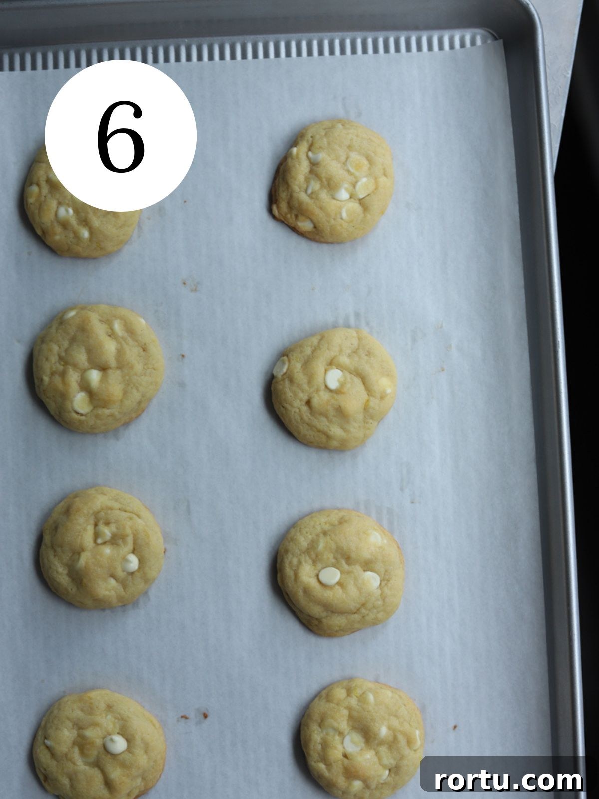 Lemon White Chocolate Cookie Recipe: Zesty Homemade Treat 9 Baked lemon white chocolate cookies