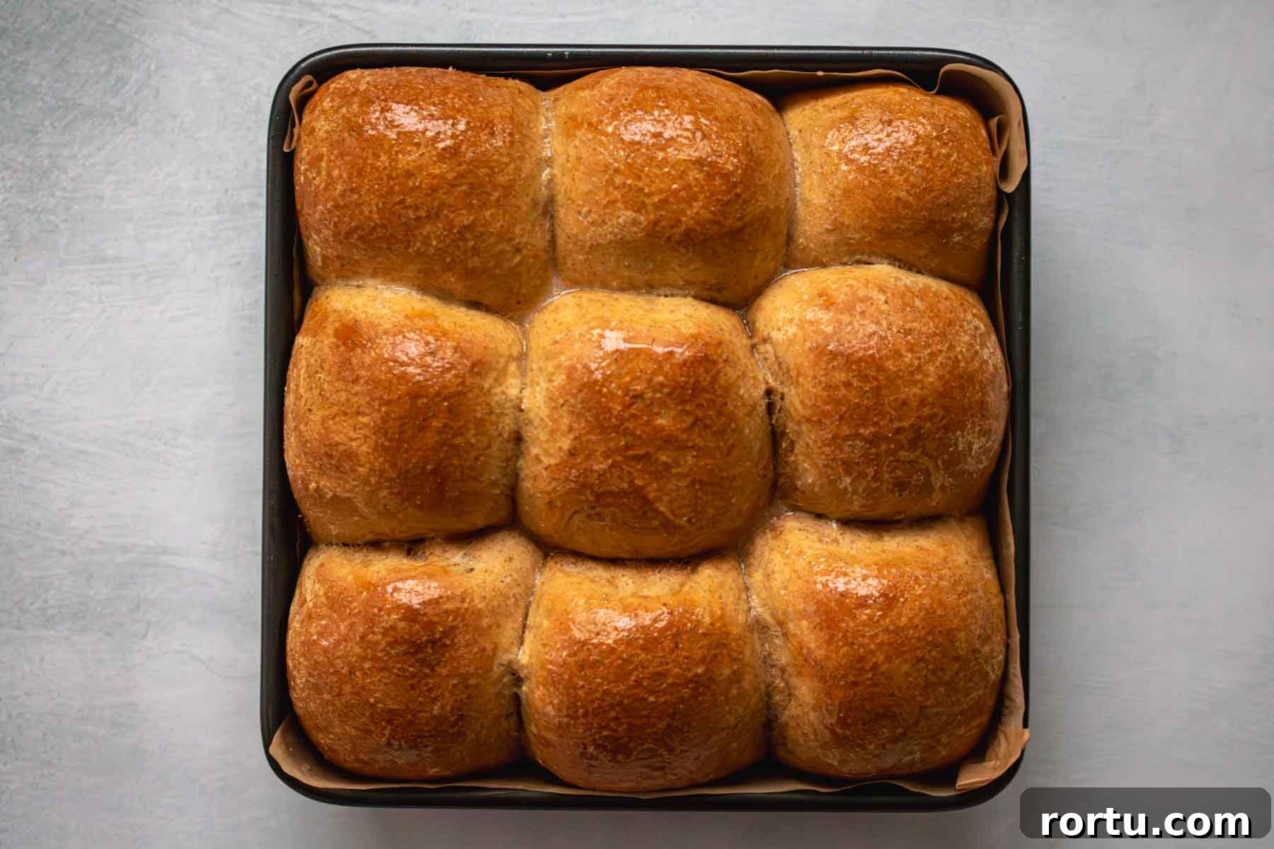 Quick Whole-Wheat Dinner Rolls That Rise Perfectly 11 Baked whole wheat rolls.