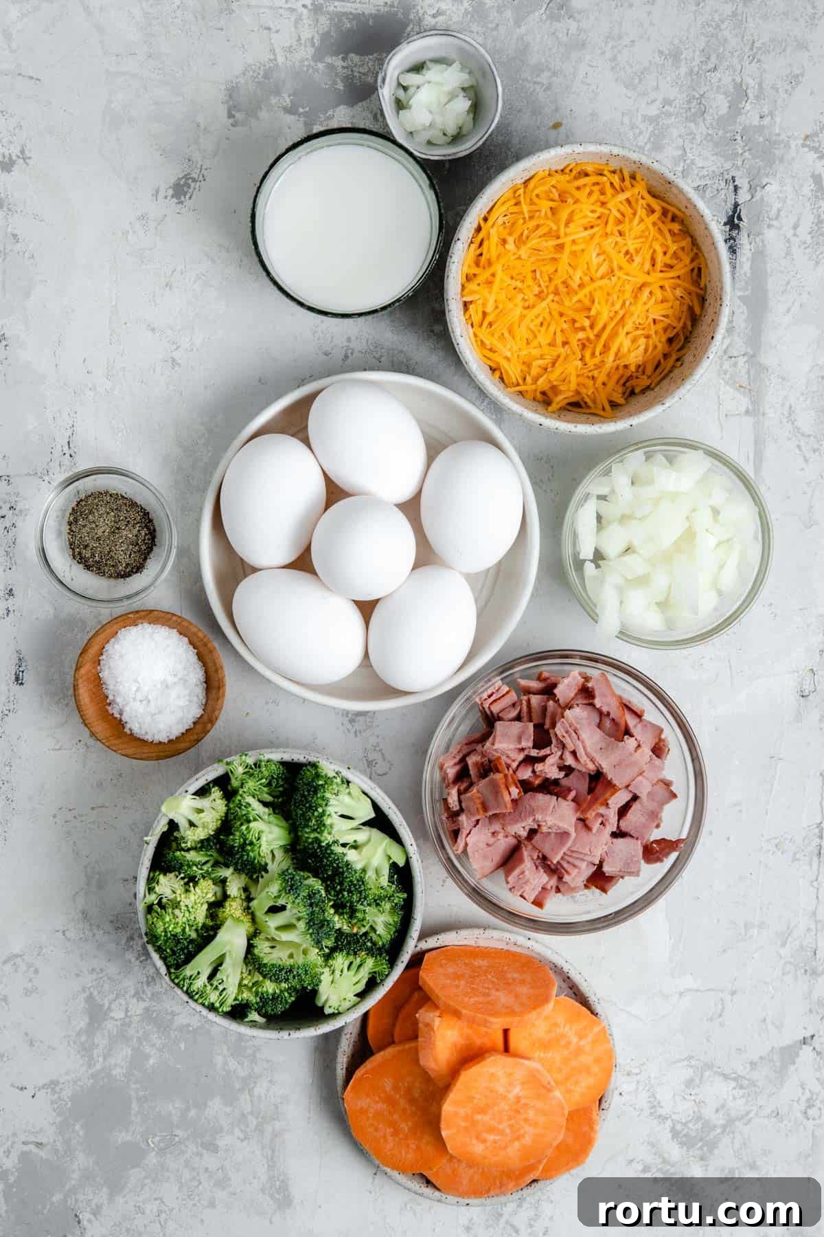 Broccoli Cheddar Quiche in a Crispy Sweet Potato Crust 4 ingredients for broccoli cheddar quiche