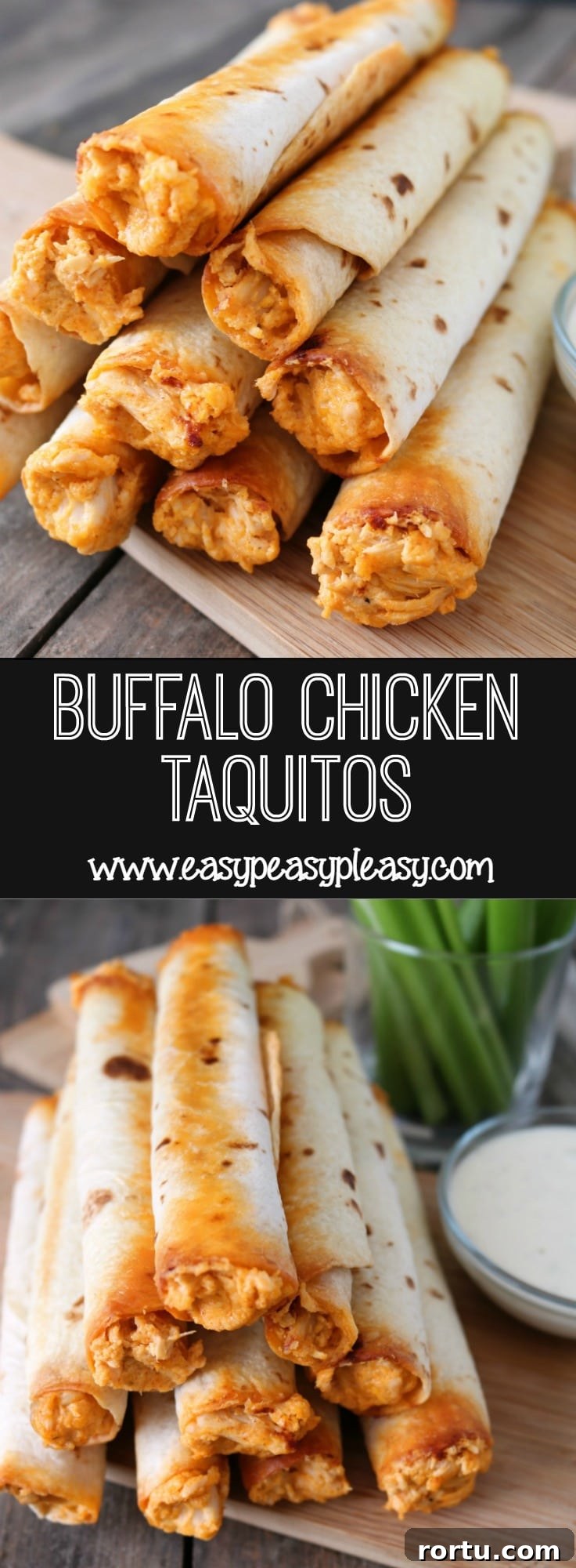 You will love these Buffalo Chicken Taquitos if you love Buffalo Chicken Dip. Its the perfect handheld appetizer or weeknight meal.