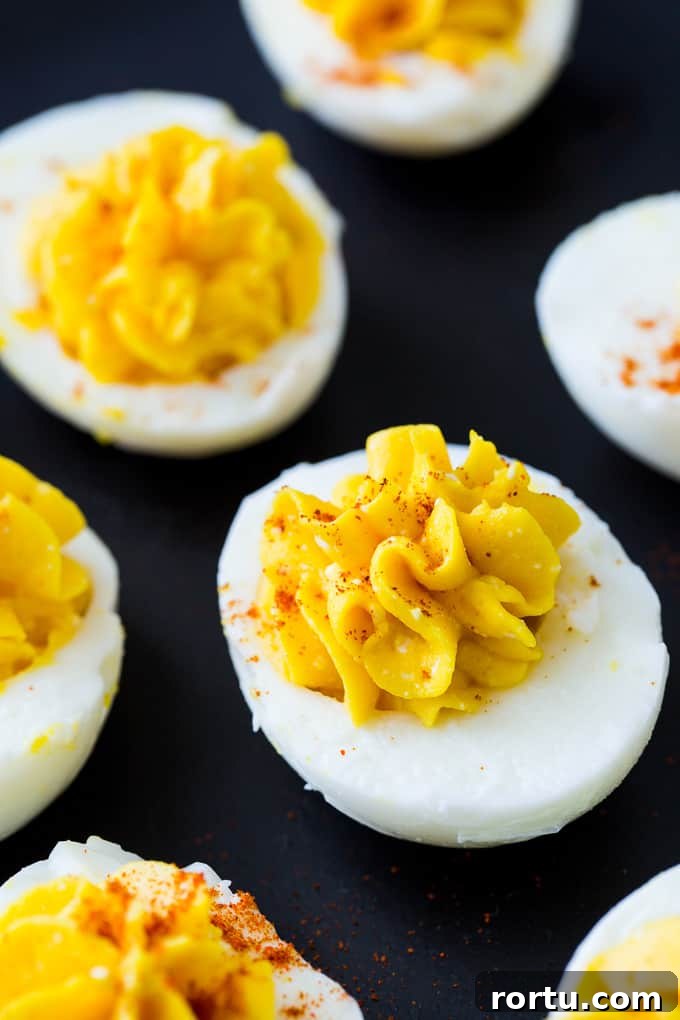 Low-Calorie Deviled Eggs Recipe for Weight Loss 3 Skinny Deviled Eggs made with cottage cheese