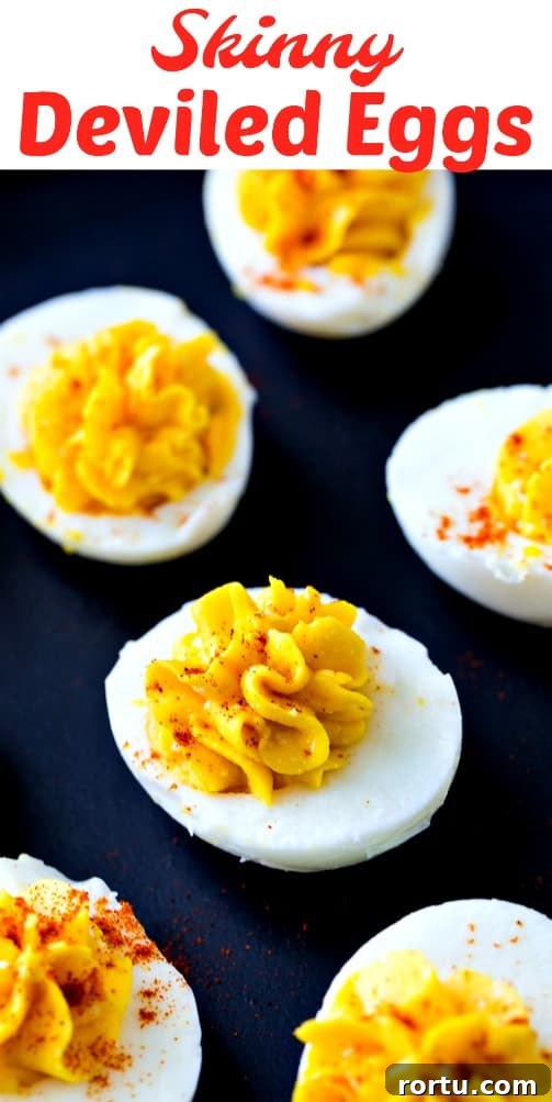 Low-Calorie Deviled Eggs Recipe for Weight Loss 6 Skinny Deviled Eggs with a secret ingredient #appetizer #healthy #lowcarb #glutenfree