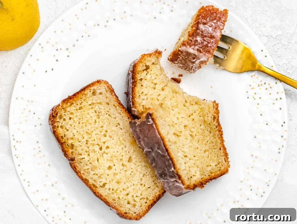 Lemon pound cake bite