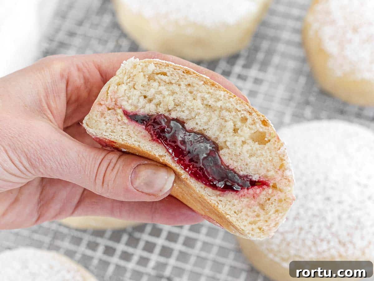 bomboloni in a hand