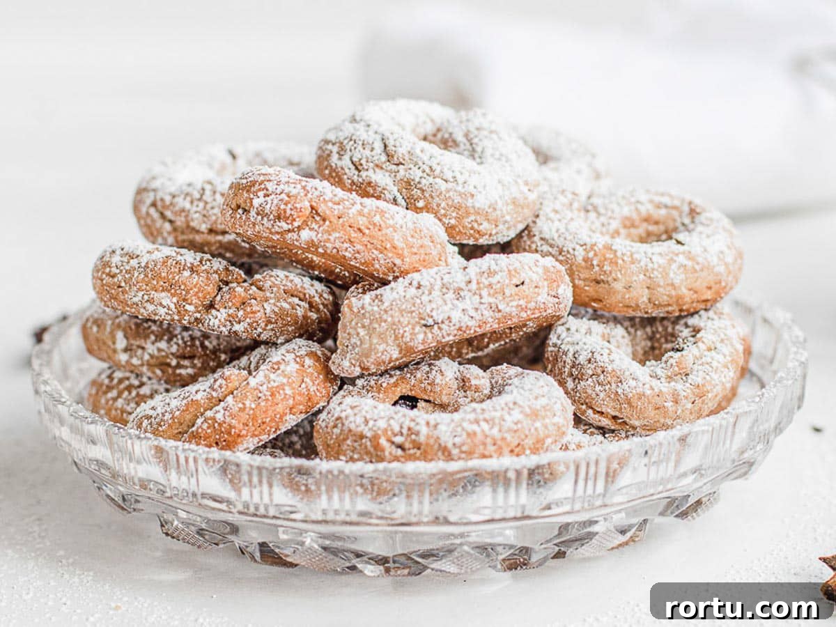 wine cookies on a plate