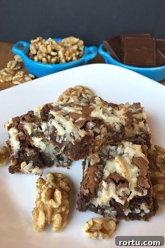 Macaroon Brownie Topping