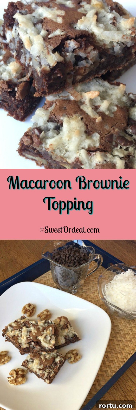 Macaroon Brownie Topping