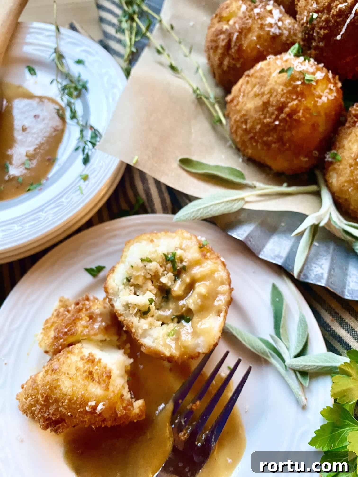 Leftover Turkey Feast Balls