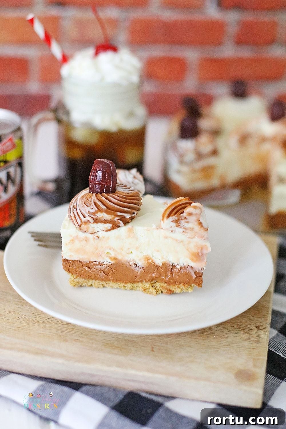 Root Beer Cheesecake Recipe: Creamy Dessert with Fizzy Flavor 2 Angle image of no bake a&w dessert