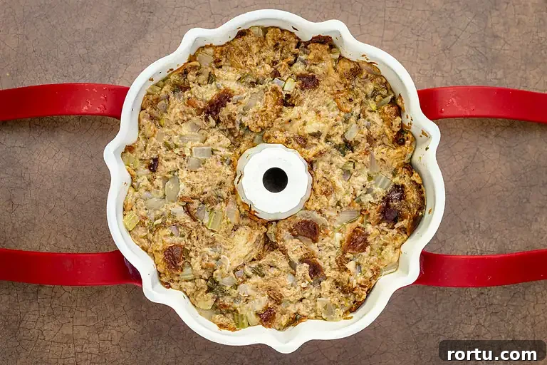 Creamy casserole with chopped vegetables and bacon pieces.