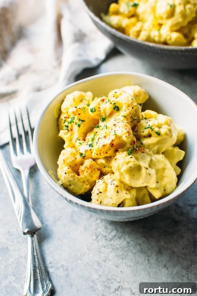 Dairy-Free Cauliflower Mac and Cheese (Vegan & Paleo) 2 Easy dairy free cauliflower mac and cheese is the healthiest and most delicious way to satisfy your comfort food cravings without any regrets!