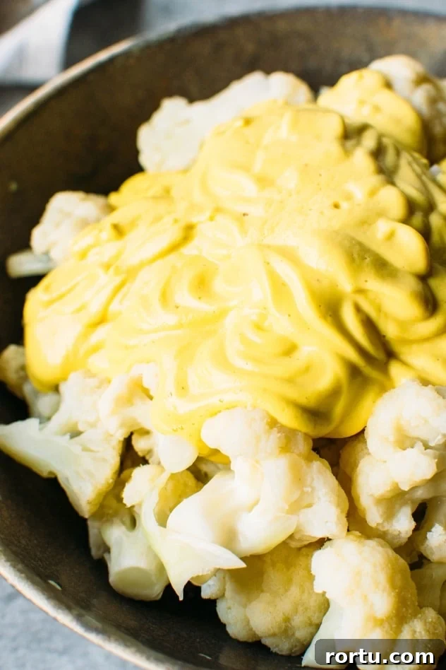 Dairy-Free Cauliflower Mac and Cheese (Vegan & Paleo) 3 Easy dairy free cauliflower mac and cheese is the healthiest and most delicious way to satisfy your comfort food cravings without any regrets!