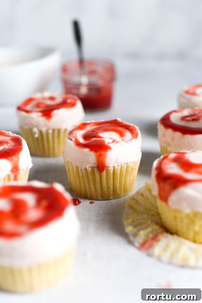 Zesty Lemon Strawberry Cupcakes with Cream Cheese Frosting 3 img 547 2