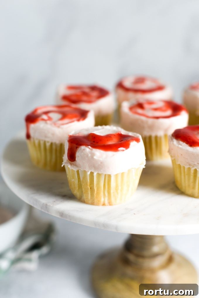 Zesty Lemon Strawberry Cupcakes with Cream Cheese Frosting 6 img 547 5