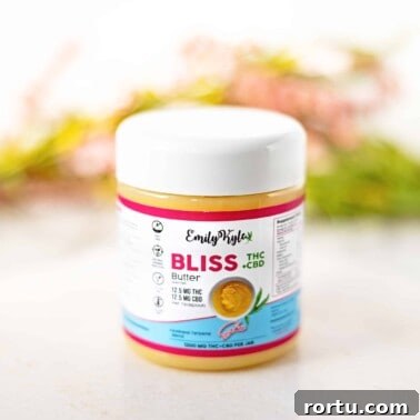 A picture of Emily Kyles Bliss Cannabutter for sale.