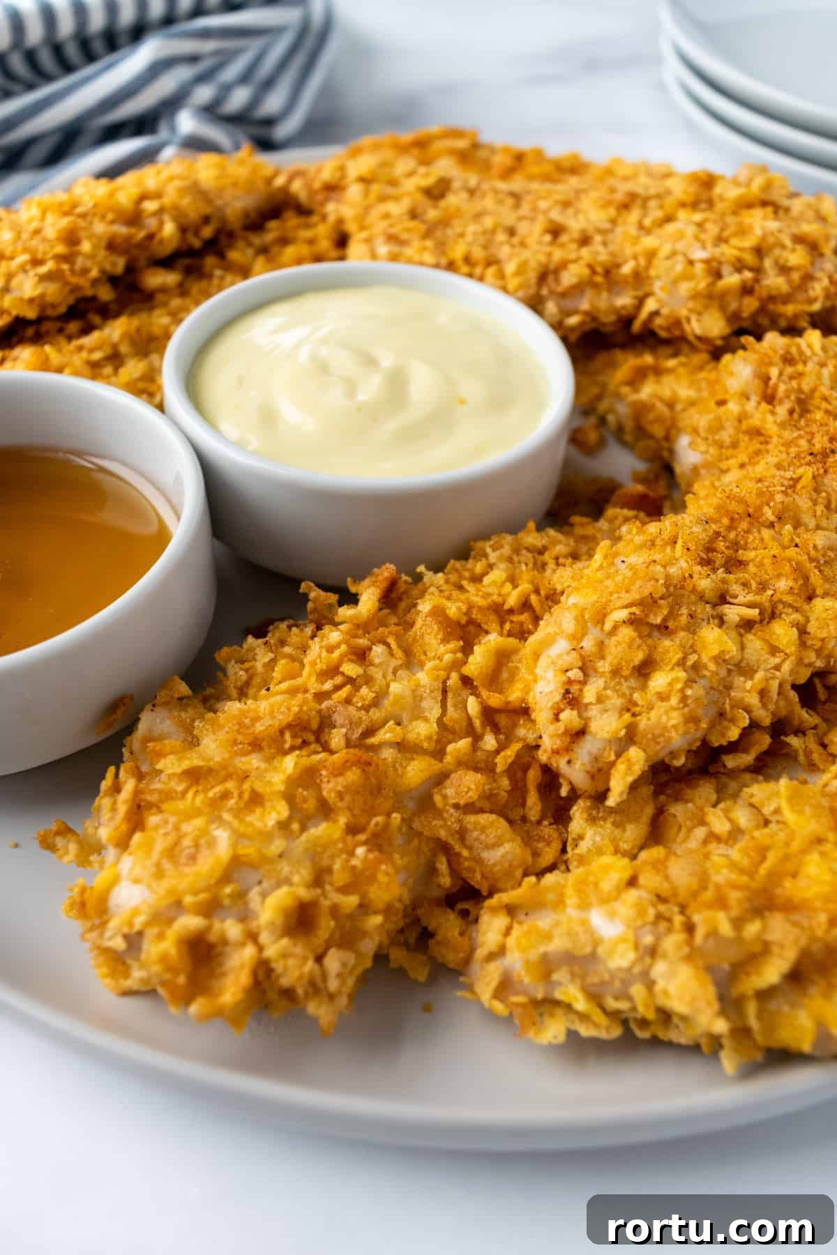 Crispy Baked Cornflake Chicken Tenders Recipe 7 Baked Cornflake Chicken Tenders