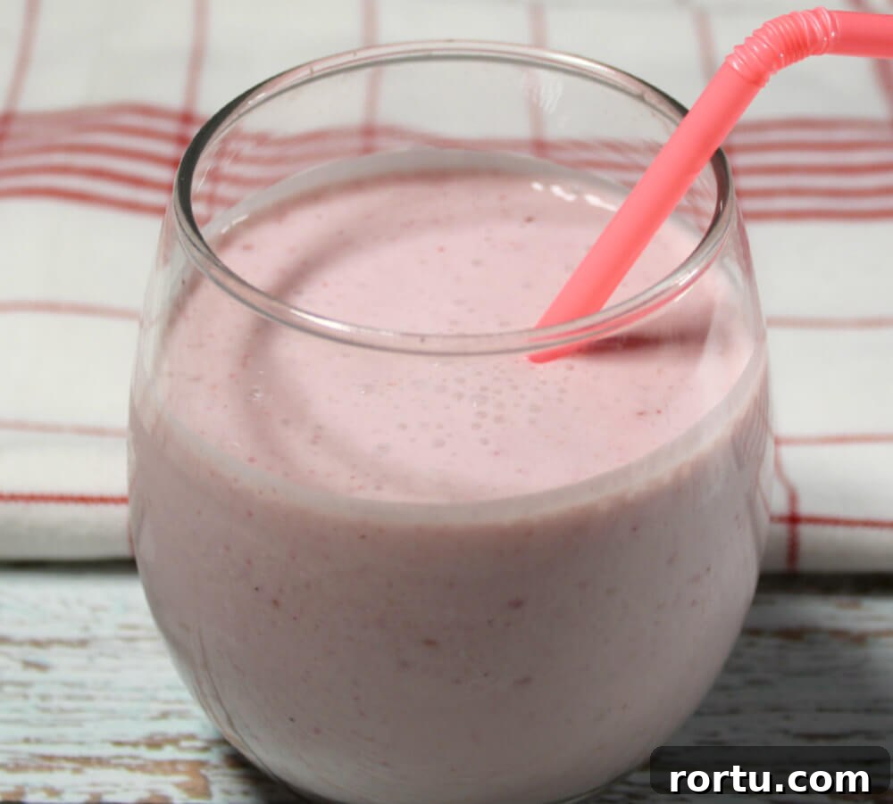 Strawberry Raspberry Cottage Cheese Keto Smoothie6