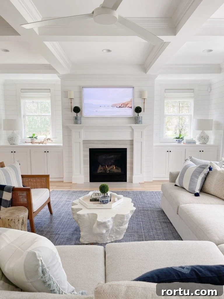 a Samsung Frame tv in a 55