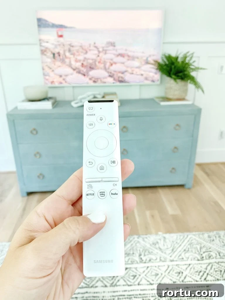 Samsung Frame white remote
