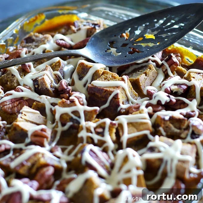 Easy Peasy Pumpkin Spice Bread Pudding {Free from: Gluten, Dairy, Eggs, Refined Sugar, oil, soy and corn, and with a nut-free option. Full of: awesome!}