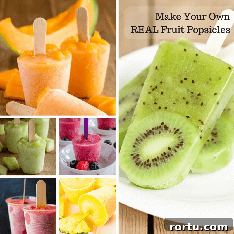 Make Homemade Fruit Popsicles: Simple Recipes & Tips 2 Homemade fruit popsicles — no added sugar!