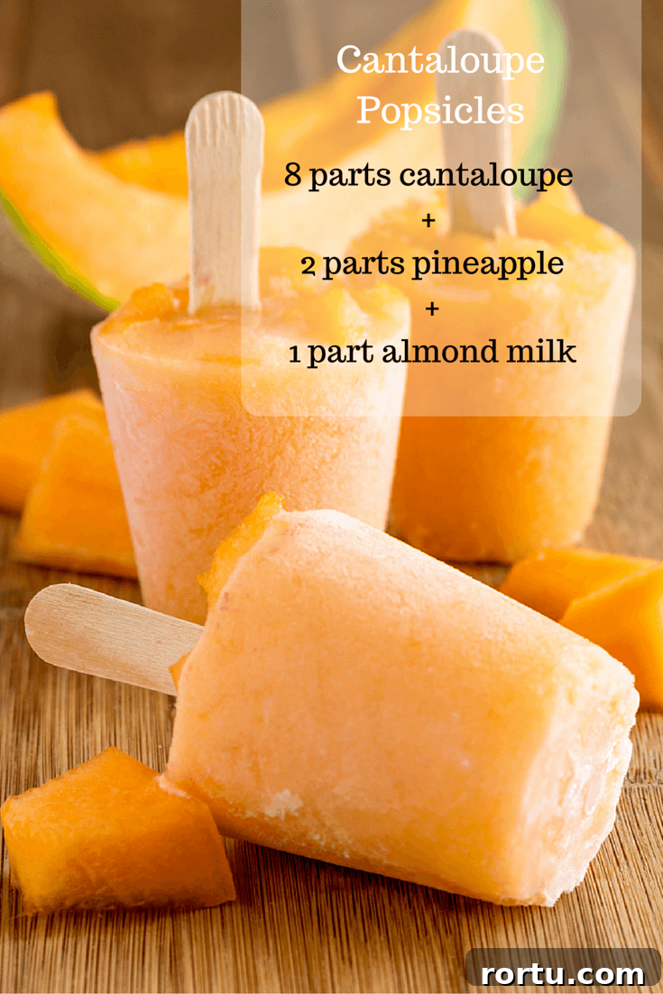 Make Homemade Fruit Popsicles: Simple Recipes & Tips 8 Homemade Cantaloupe Popsicles