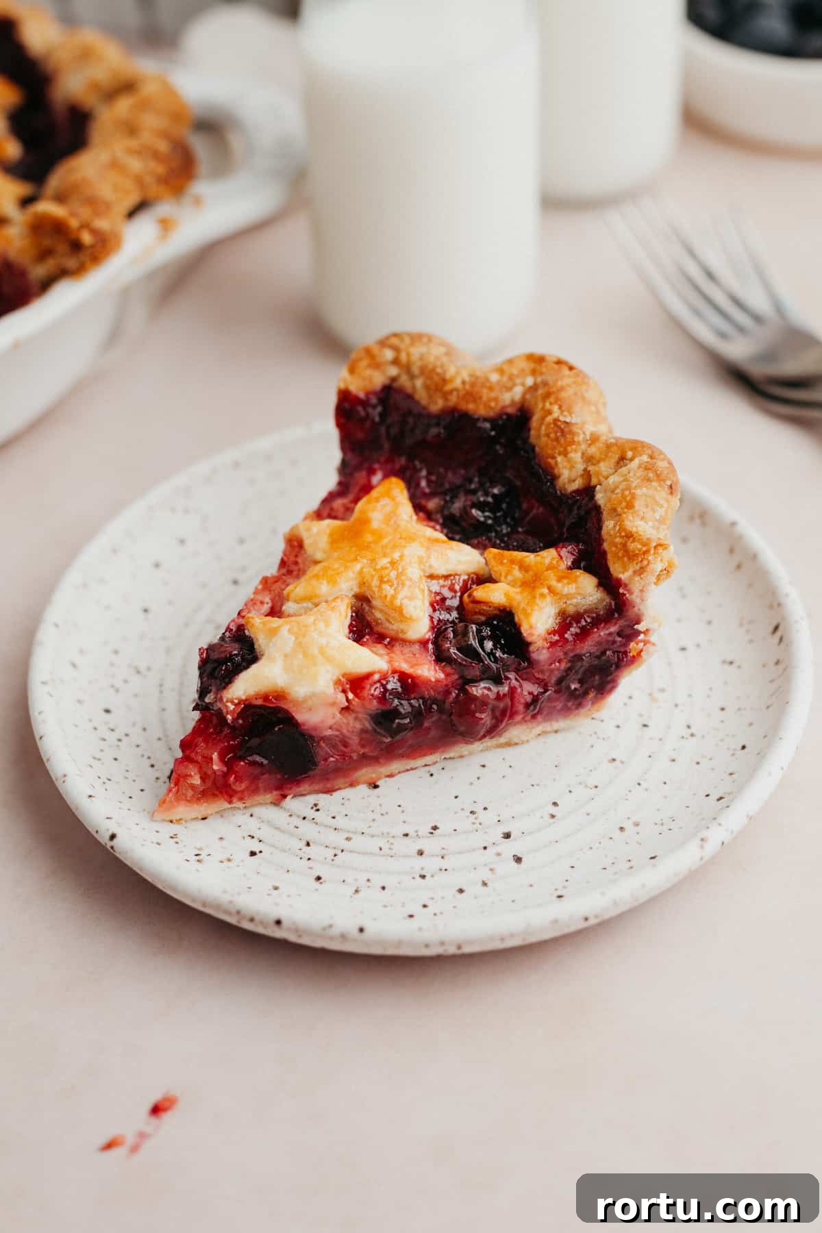 Strawberry and Blueberry Summer Pie Recipe: Fresh Berry Tart 11 img 6995 10