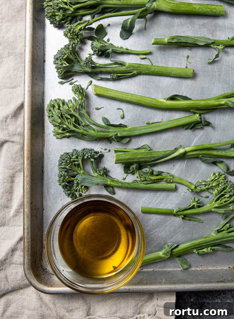 how to bake broccolini