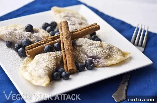 Blueberry Yogurt Pierogi